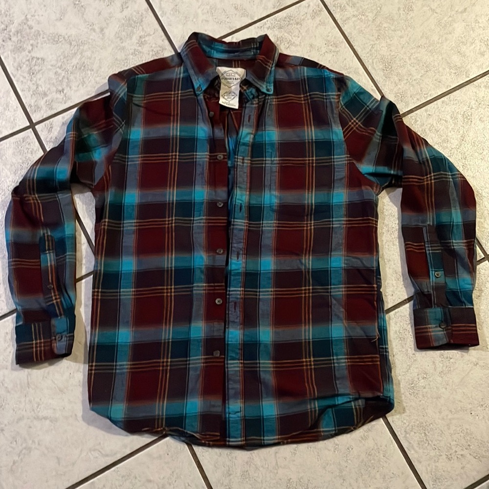 St. John’s Bay flannel multi colored. Men’s size S